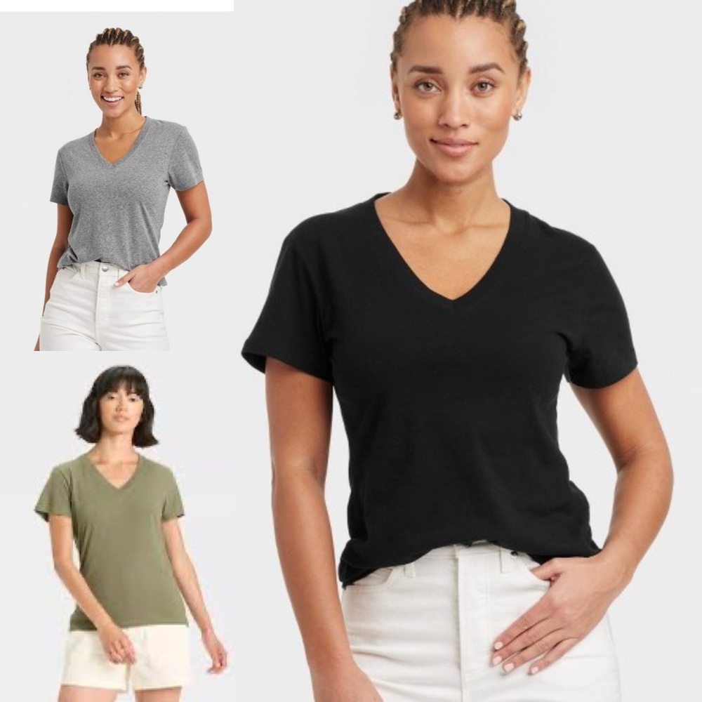 Universal Thread V-Neck Short Sleeve Tee bundle